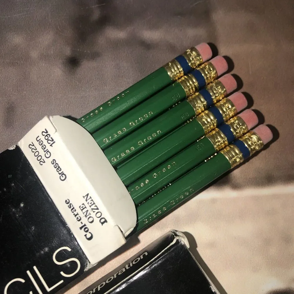 Vtg Lot 24 Faber‎ Castell Col-erase Colored Pencils 1292 Grass Green 2 Dz New